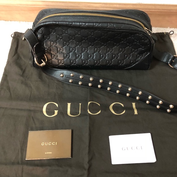 Gucci Handbags - Beautiful 💕BLK GUCCI STUDDED BAG! MUST SEE PICS
